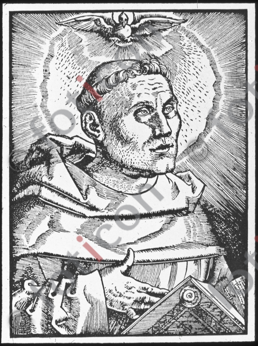 Luther als Mönch |  Luther as a monk - Foto foticon-simon-150-010-sw.jpg | foticon.de - Bilddatenbank für Motive aus Geschichte und Kultur